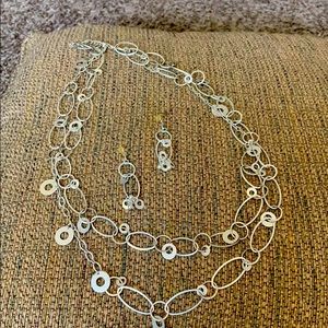 Necklace with matching earrings